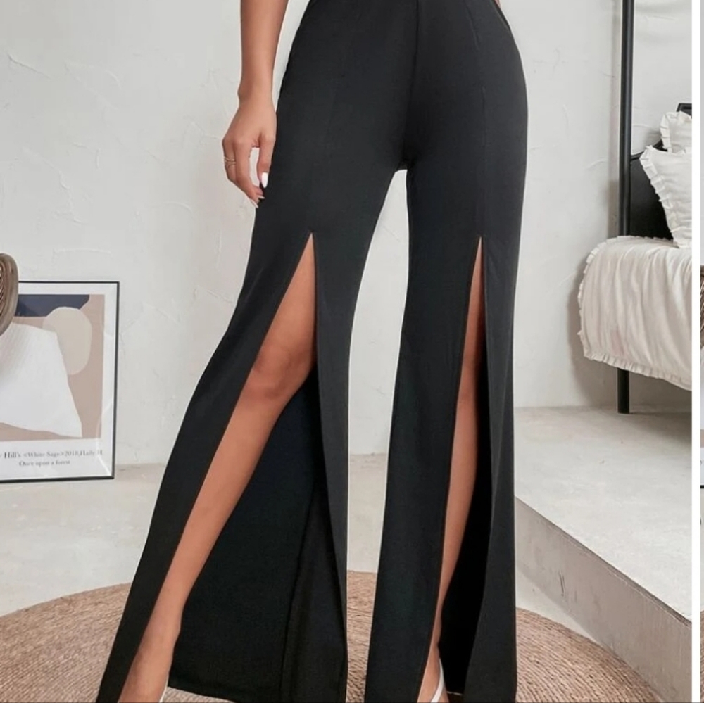 Pants open front